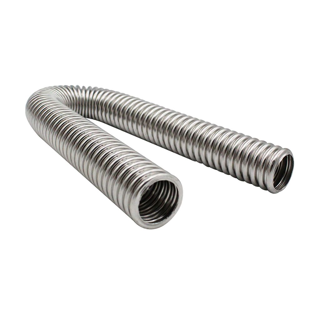 24" Flexible Upper Lower Radiator Hose Kit   Stainless Steel