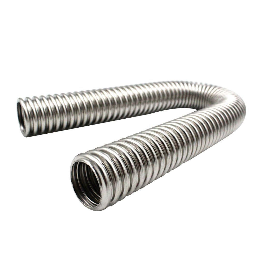24" Flexible Upper Lower Radiator Hose Kit   Stainless Steel