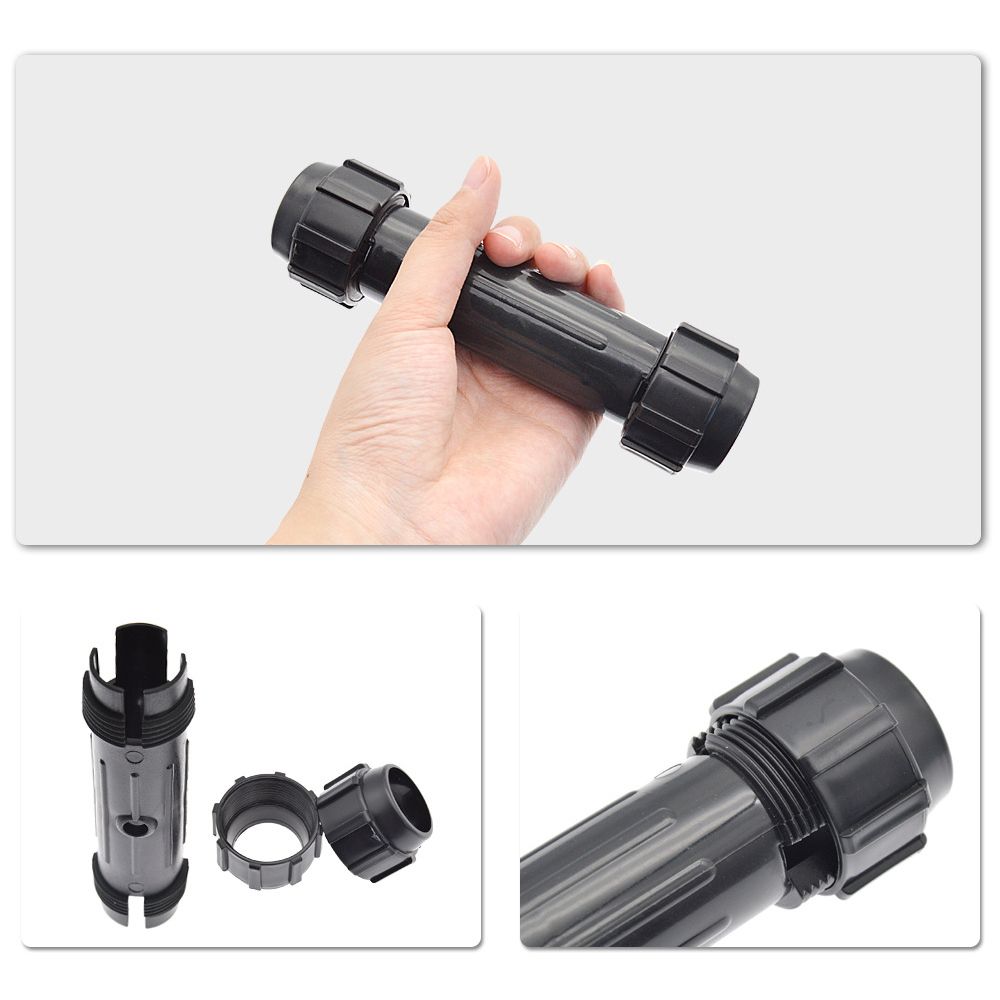 2 Pcs Paddle Connector Black Screwed  Joint Fits For Kayak