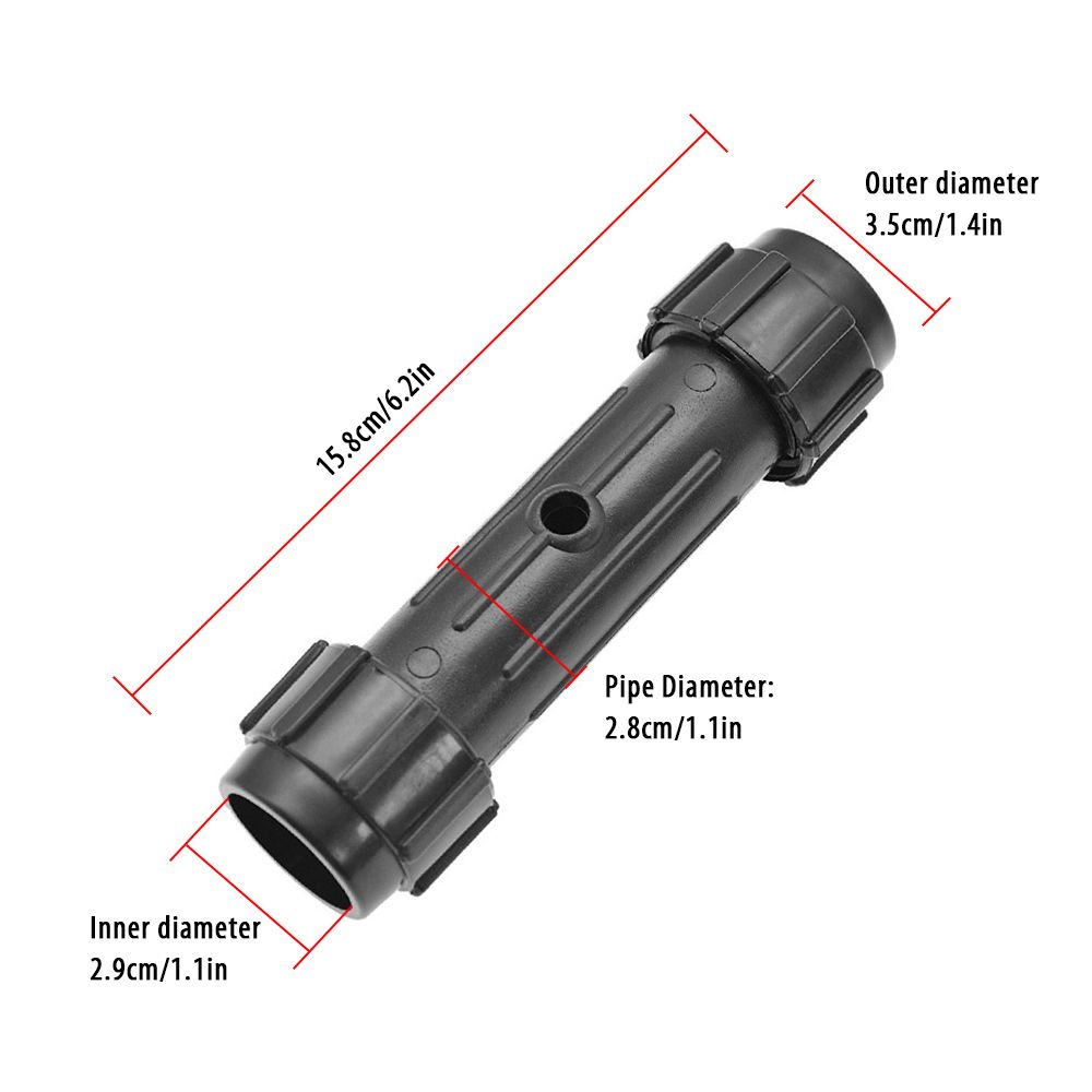 2 Pcs Paddle Connector Black Screwed  Joint Fits For Kayak