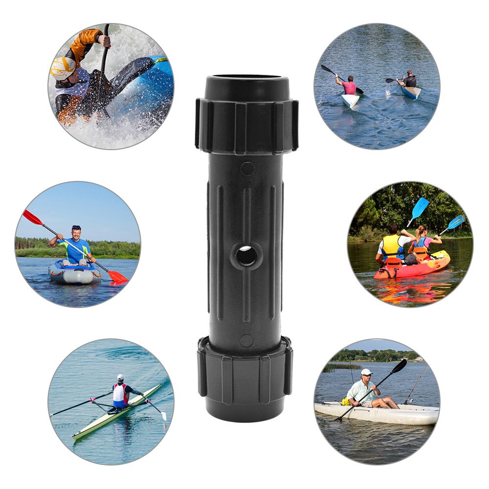2 Pcs Paddle Connector Black Screwed  Joint Fits For Kayak