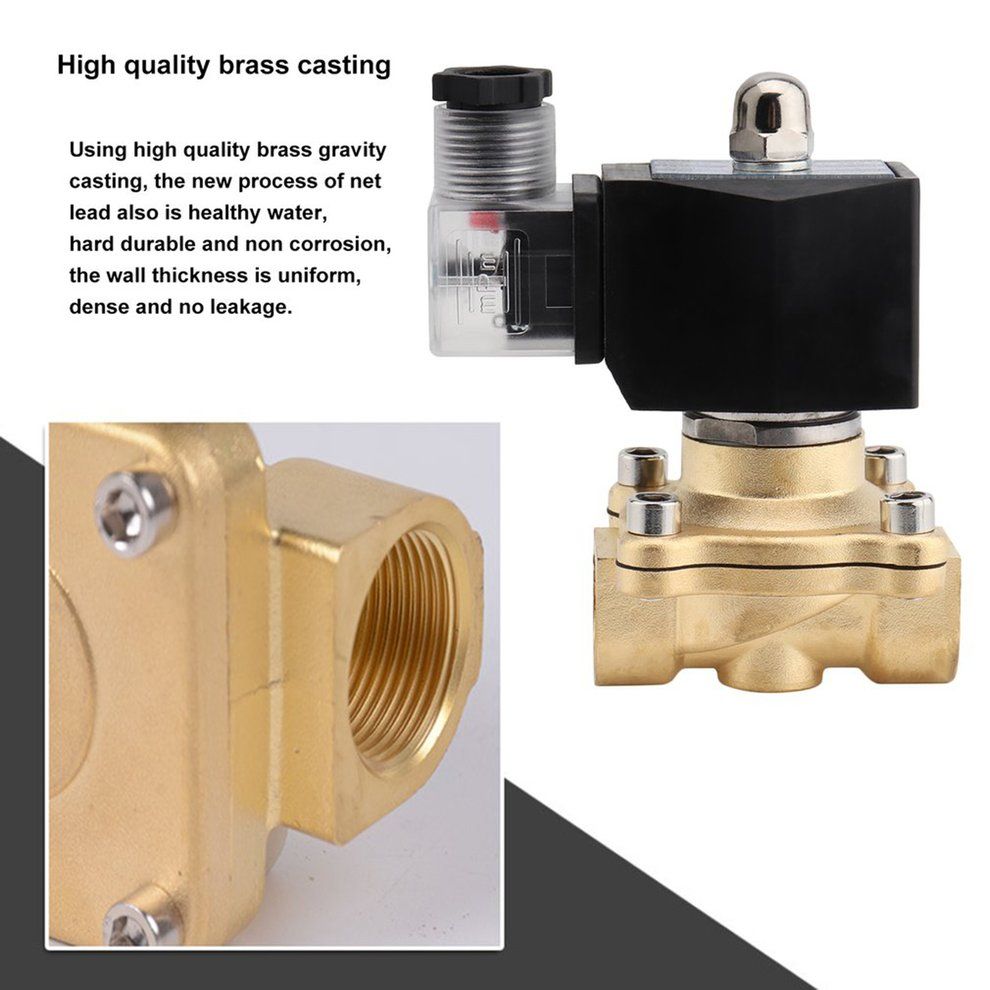 TB 1/2 Inch AC 220V Square Coil Pure Copper Direct Acting Great Solenoid Valve