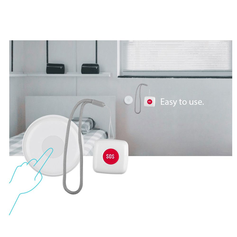 Tuya Zigbee Wireless Remote Call Button SOS/Emergency Button