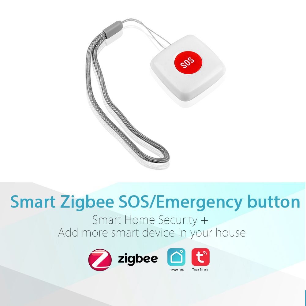 Tuya Zigbee Wireless Remote Call Button SOS/Emergency Button