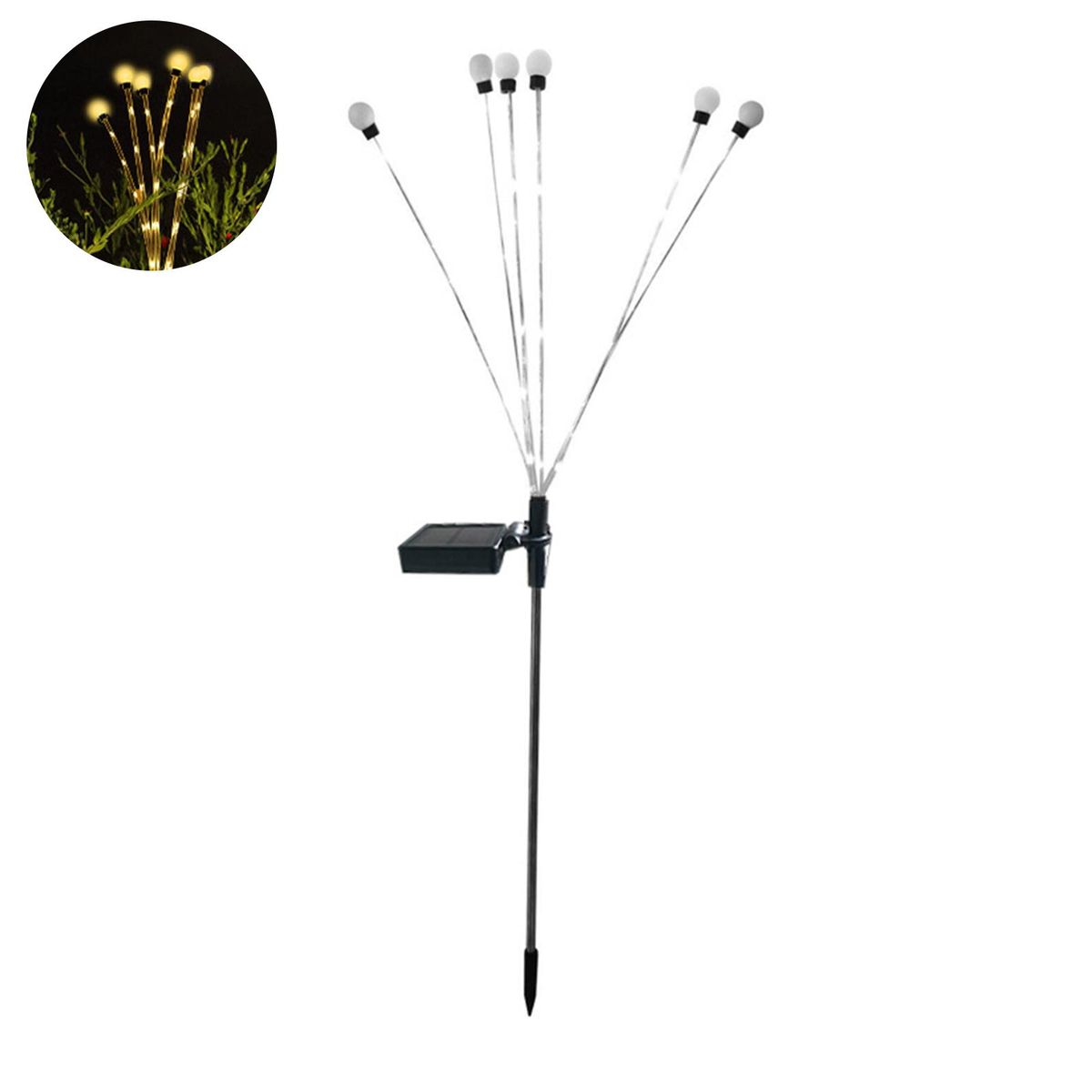 Lawn Lamp Firefly Light Outdoor Landscape Decor Warm White