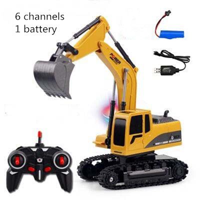 6 Channel 1:24 Excavator Toy Engineering Car Alloy And Plastic Excavator RTR