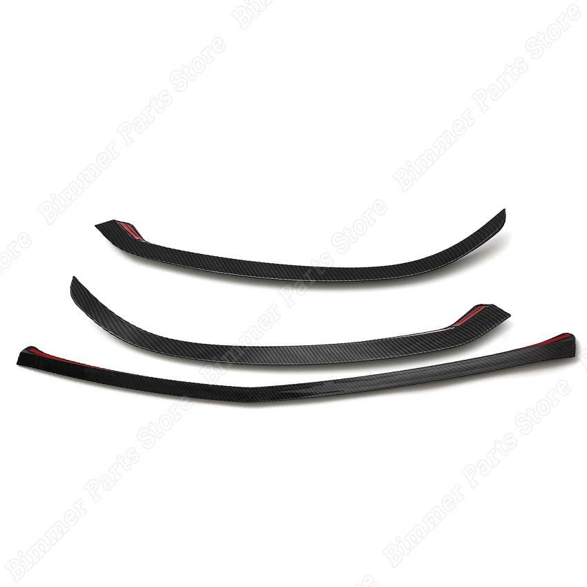3pcs Car Front Lower Bumper Lip Splitter Canard Trim For Mercedes-benz A Cl V177 W177 A35 A180 A200 A220 A2 AMG 2019-2022