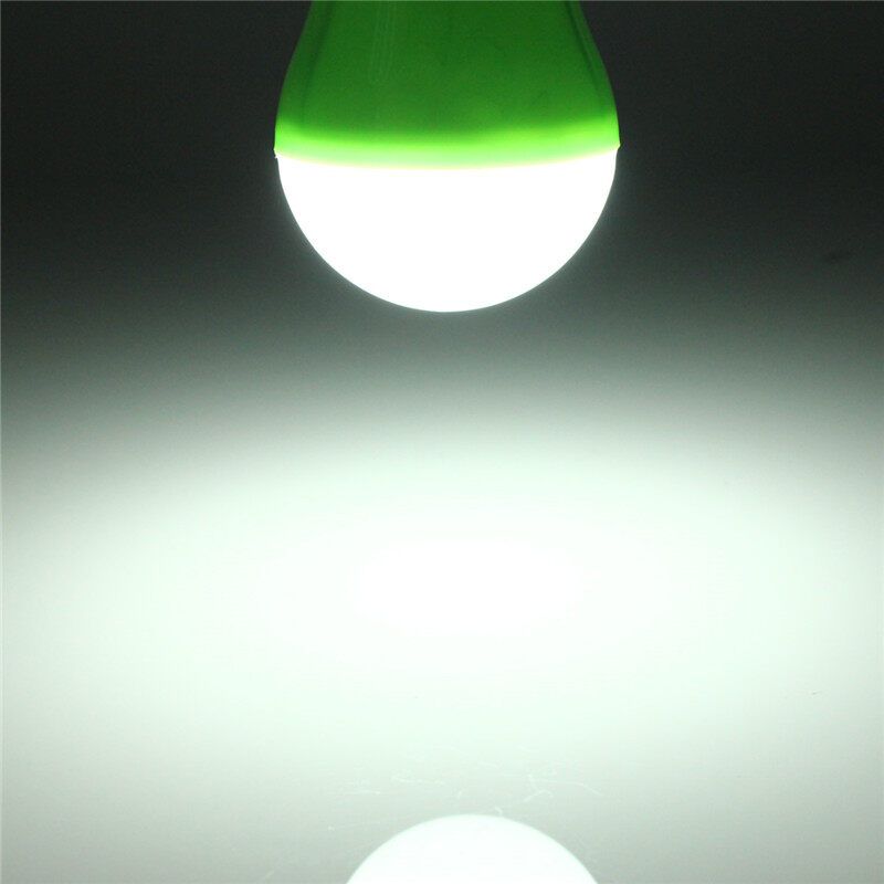 USB Led Ampoule Bulb Globe 500LM Pour Banque Batterie PC Portable Camping 5W 5V Light Green Light Green