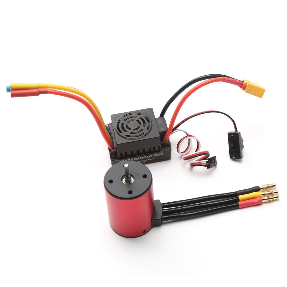 S3650 4300KV Brushless Motor 60A Brushless ESC XT60 Plug Replacement for 1/8/1/10 Tamiya Car