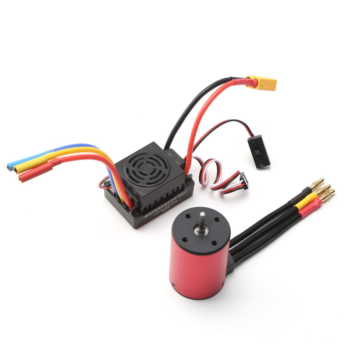 S3650 4300KV Brushless Motor 60A Brushless ESC XT60 Plug Replacement for 1/8/1/10 Tamiya Car