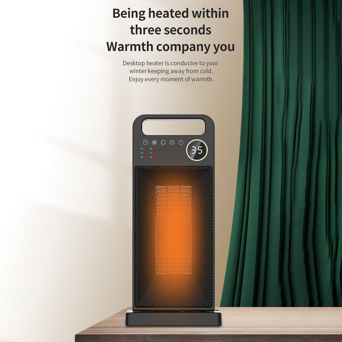 PTC Heating Electric Heater Touch Screen Remote Control