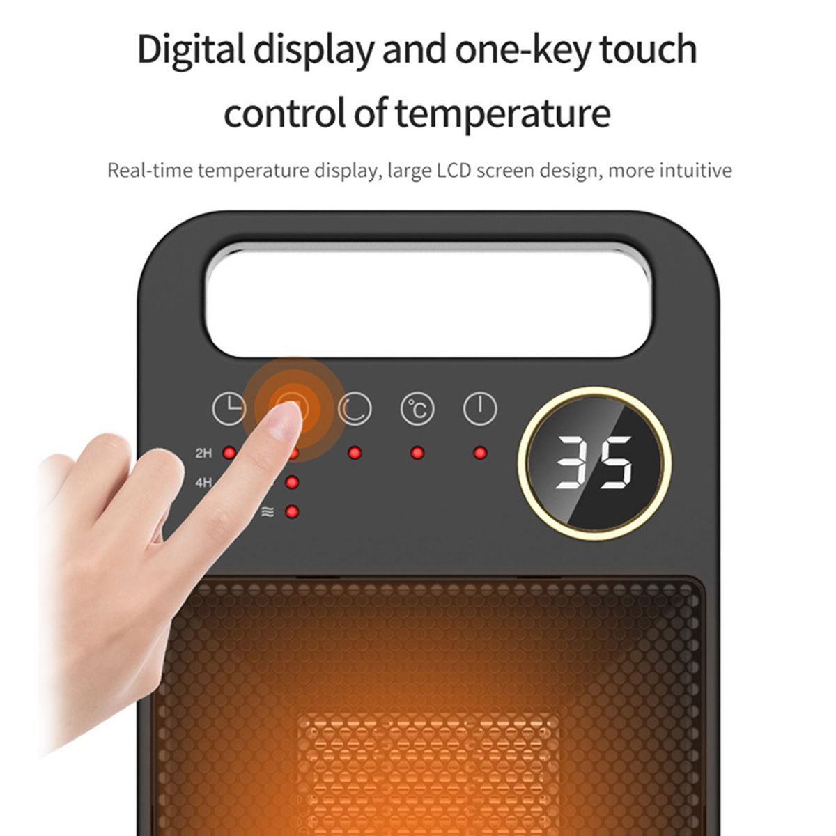 PTC Heating Electric Heater Touch Screen Remote Control