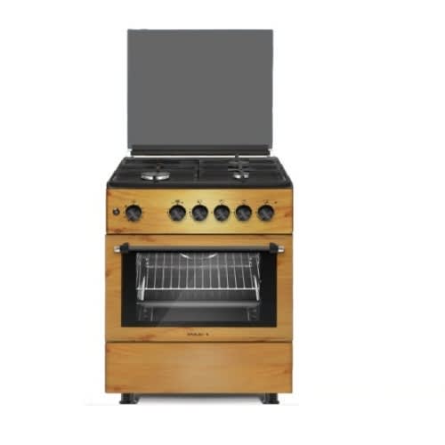 Style 3G+1E Gas Cooker - Wood - 60 X 60cm