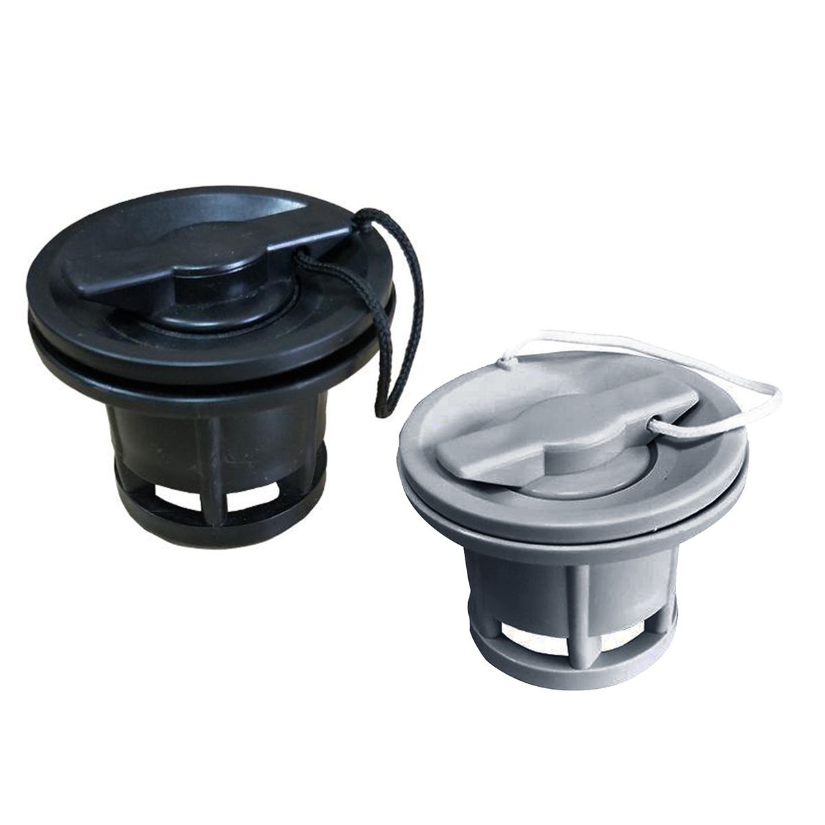 Kayak Air Valve 6 Holes Inflatable Boat Raft Valves Adapter Black