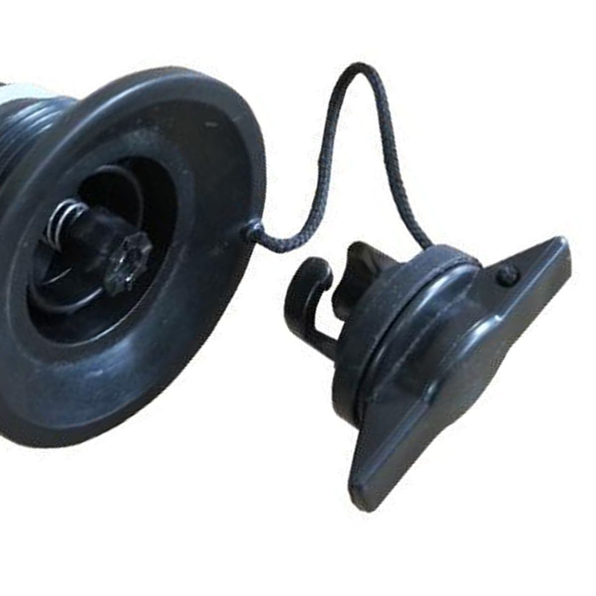 Kayak Air Valve 6 Holes Inflatable Boat Raft Valves Adapter Black