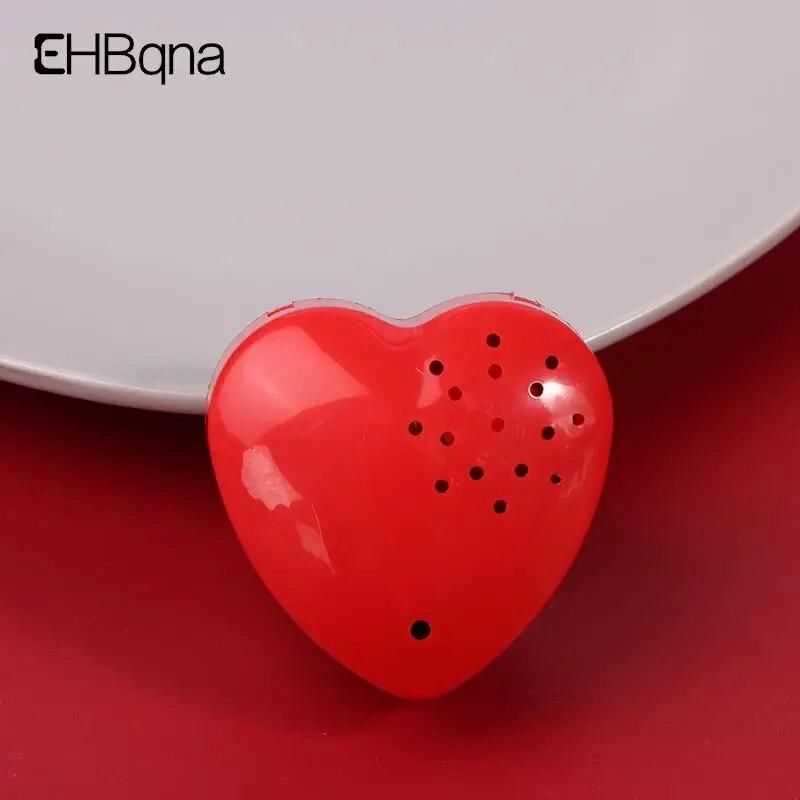 Mini Heart Shaped Voice Recorder Voice Box For Speak Recordable Buttons For Kids 30 Seconds Sound Box For Stuffed Animal Doll