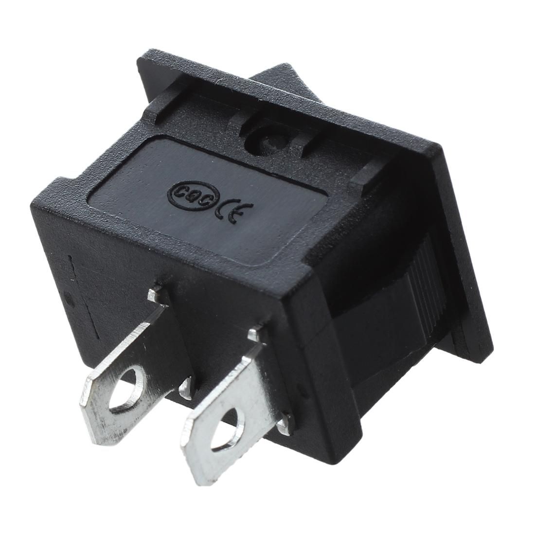 2 Pcs AC 6A/250V 10A/125V 2 Pin 2 Position ON/OFF Rocker Swi