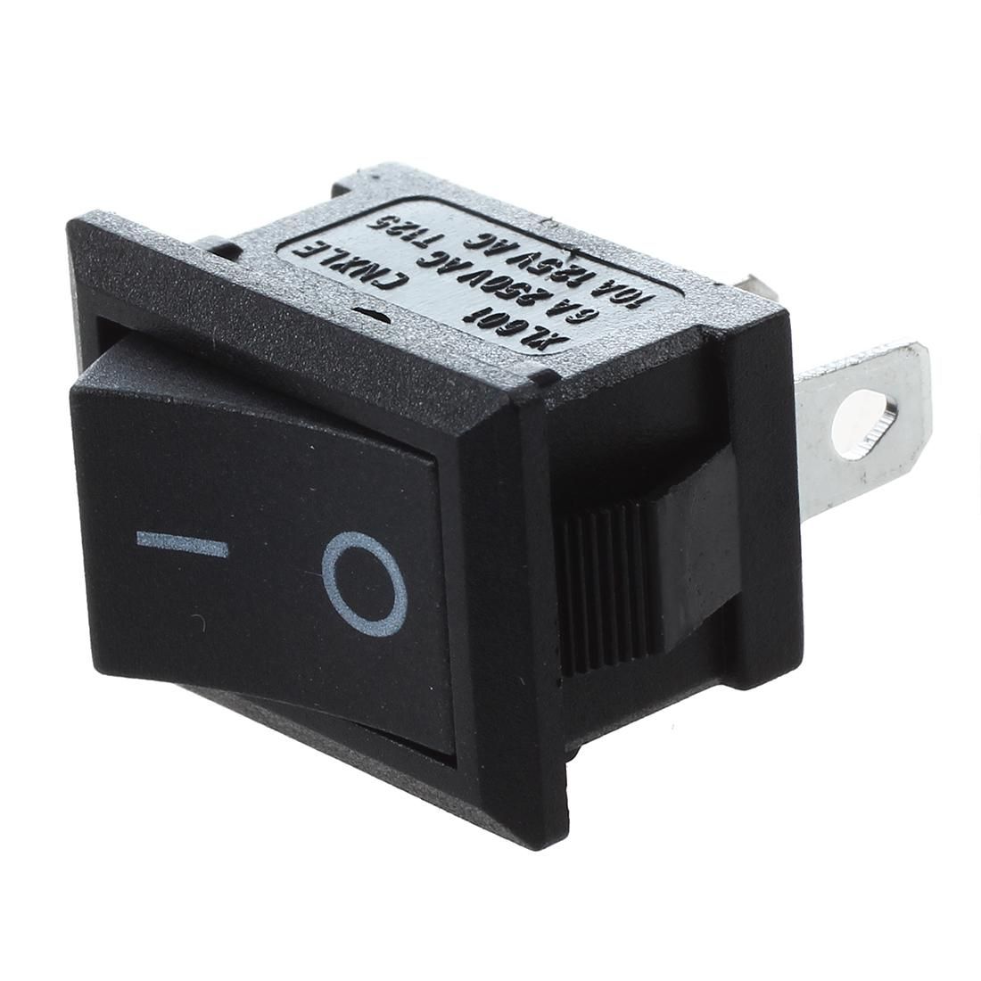 2 Pcs AC 6A/250V 10A/125V 2 Pin 2 Position ON/OFF Rocker Swi