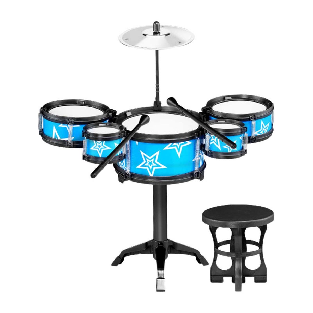Simulation Drum Sets Preschool Learning Toys Blue With