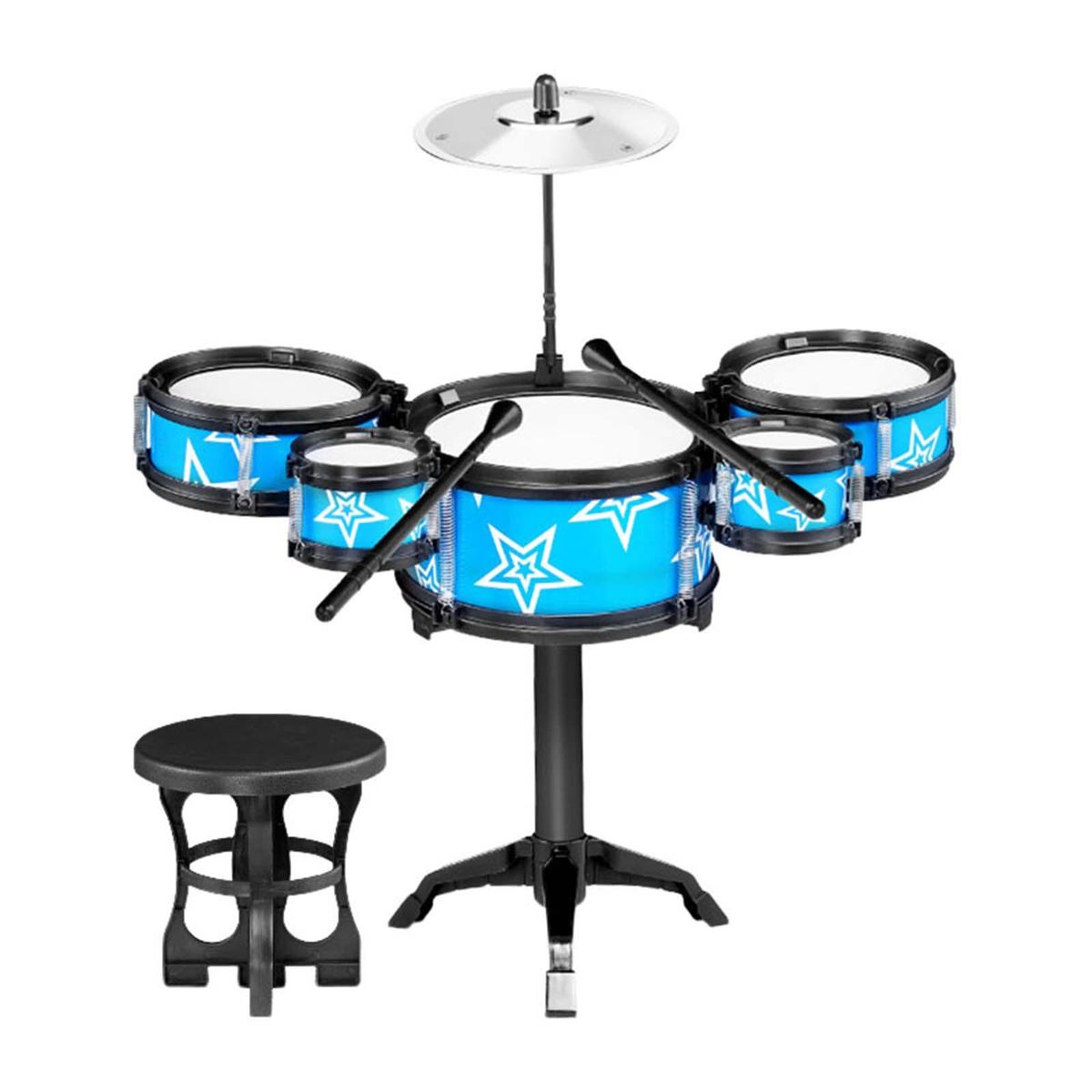 Simulation Drum Sets Preschool Learning Toys Blue With