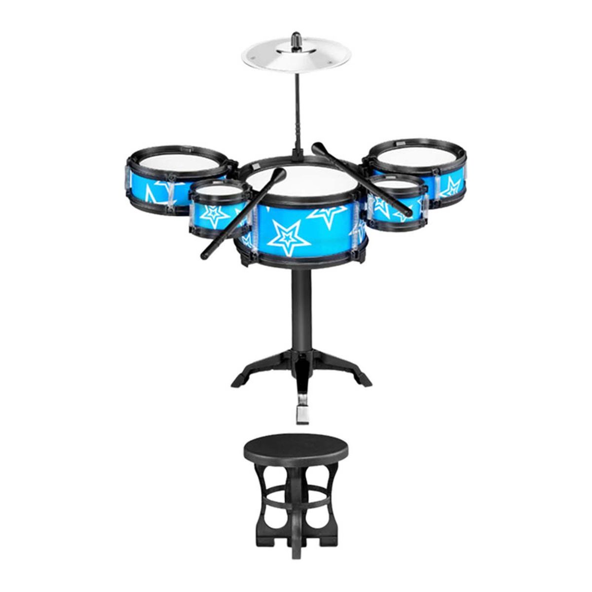 Simulation Drum Sets Preschool Learning Toys Blue With