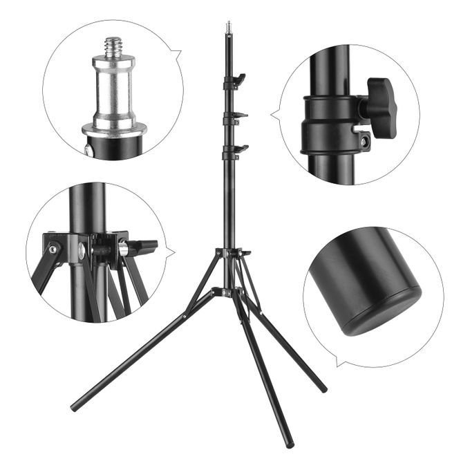 Photography Lighting Stand Stuido Light Tripod Stand Metal