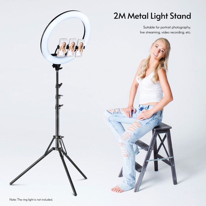 Photography Lighting Stand Stuido Light Tripod Stand Metal