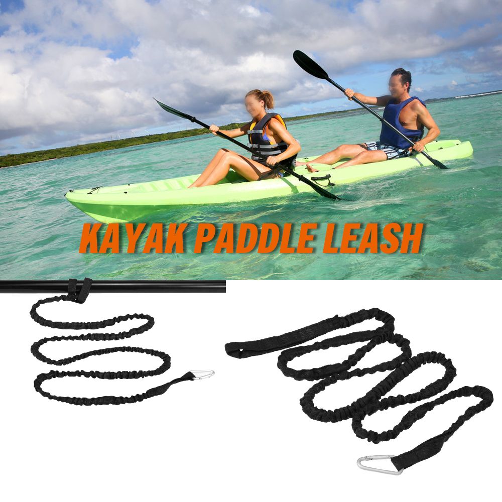 1.5M Elastic Kayak Paddle Leash Fishing Rod Leash Safety