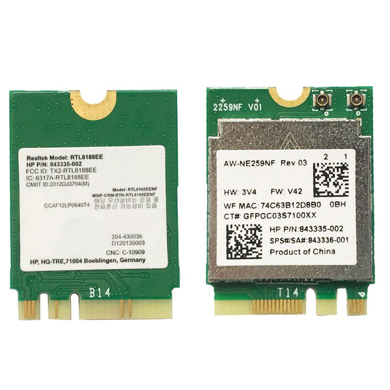 RTL8188EE AW-NE259NF 2.4G NGFF M2 802.11B G N SPS