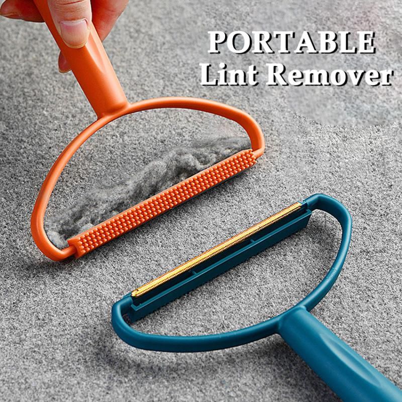 Pet Hair Roller Remover Lint Brush Portable Pet Hair Remover Brush Reusable Cleaning Dog Cat Fur For Home Furniture Sofa Clothes-Pink 4