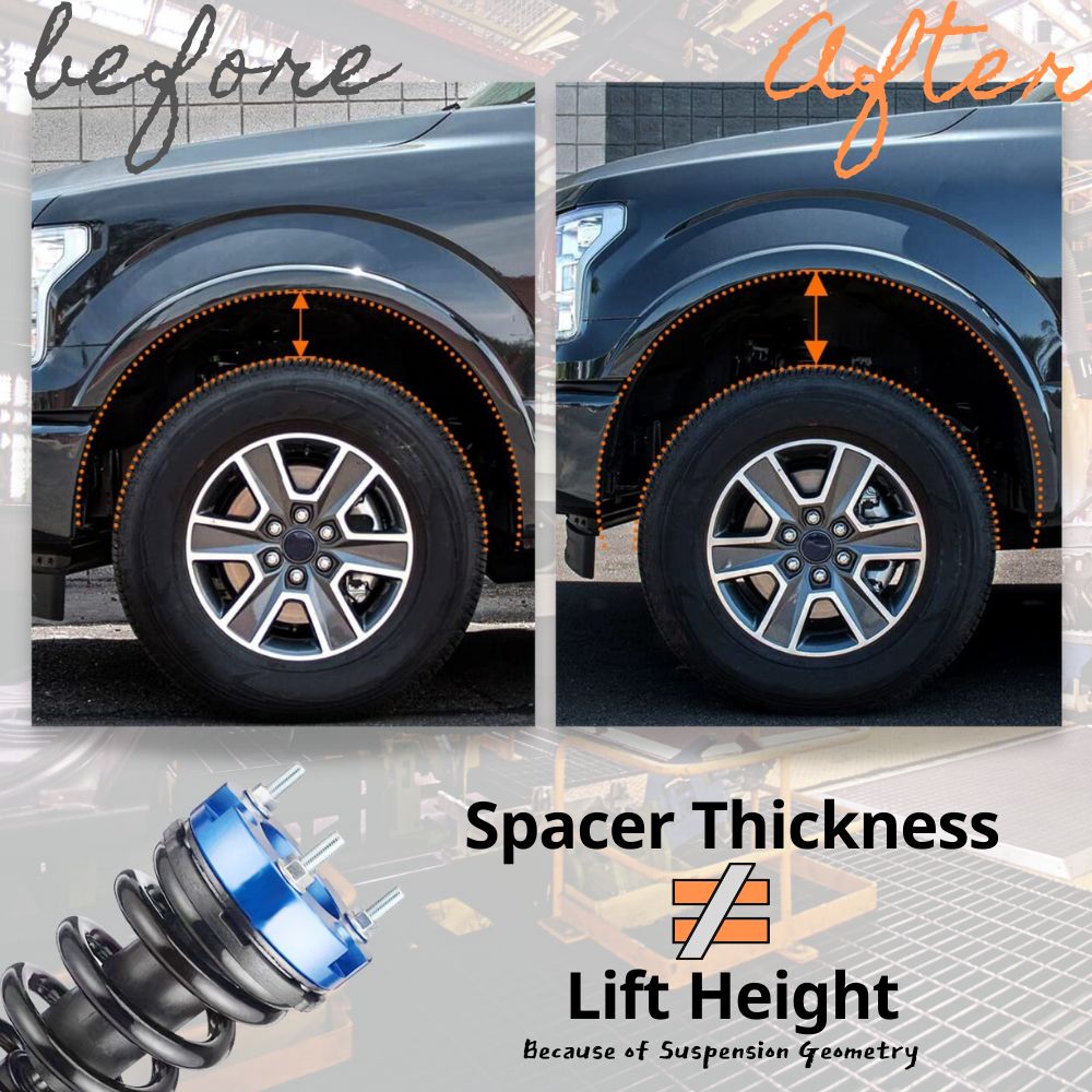 Front Leveling Lift Up Kits for Toyota Hilux Vigo 2004-2019 Lift Spacers Coil  Spring Shocks Spring Raise