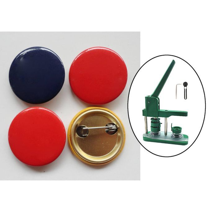 Button Maker Machine DIY Handmade Round Badge Eyelet Punch Press Mold