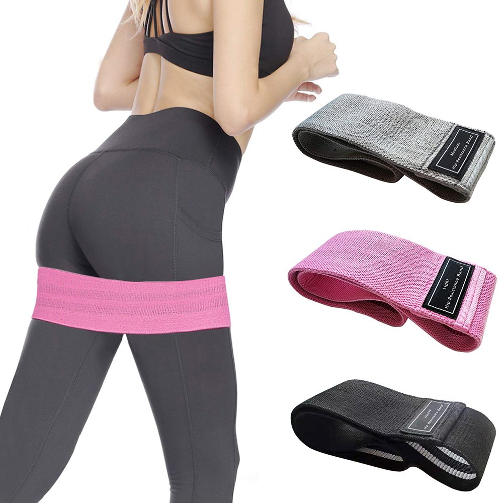 3 PCS Sports Exercise Resistance Loop Bands Set Elastic