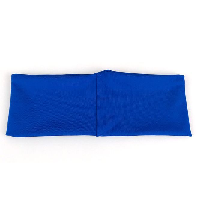 Elasti  Sweatband Sports Gym Headband Anti-Slip Men Breathable Basketball-dark Blue