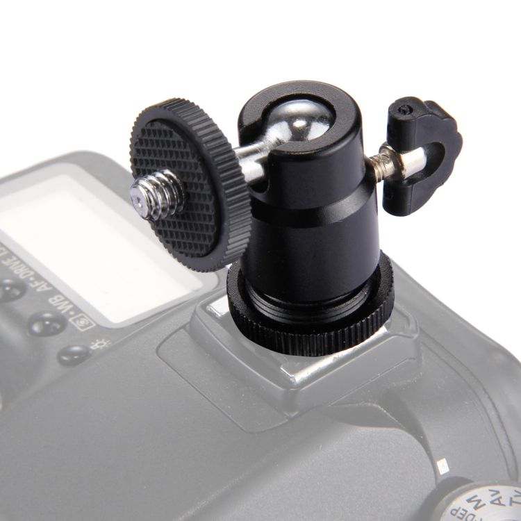 Cold Shoe Tripod Head 1/4 Inch Tripod Screw Head With Lock