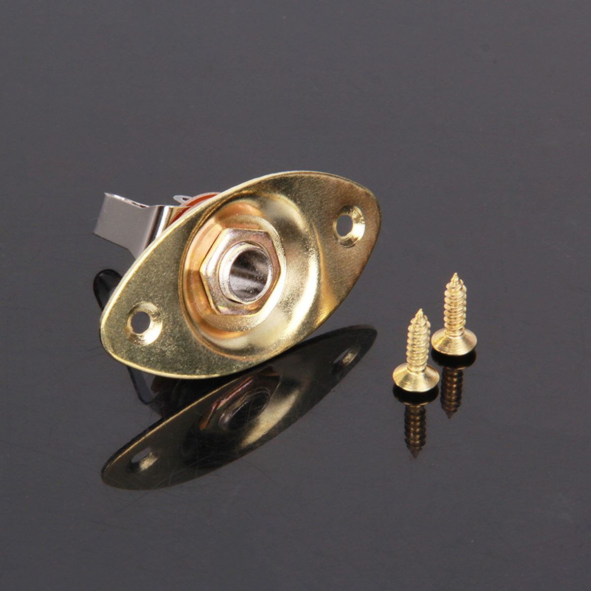 6.35mm Electric Guitar/Bass O-val Pickup Jack Poratble