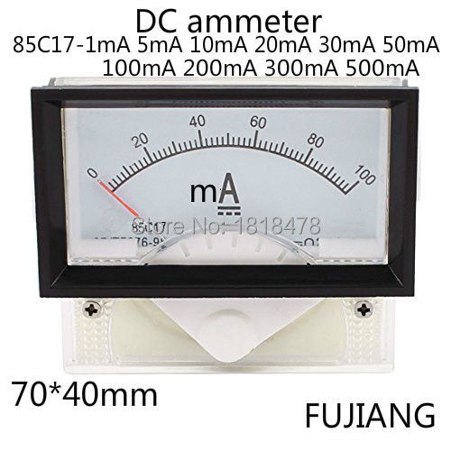 Pointer Type Dc Ammeter 85c17 20ma 0-50ma Dc Micro