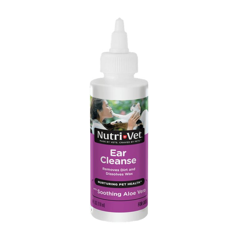 Nutri-Vet Ear Cleanser For Cats - Cleans And Deodorizes With Gentle Ingredients