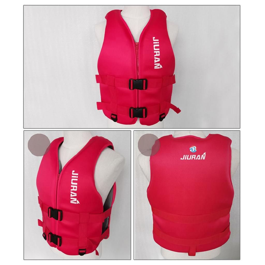 Life Jacket Vest Neoprene Buoy Floatation Device Red XS