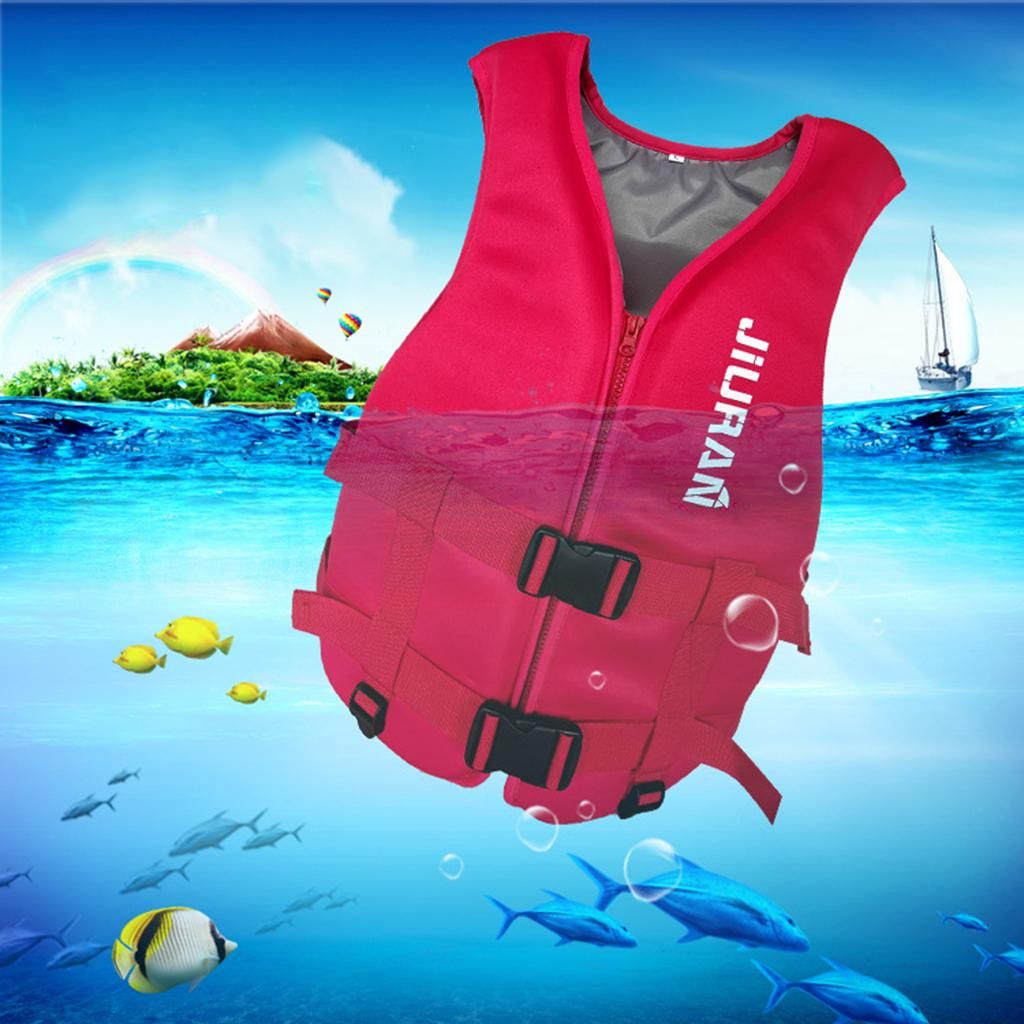 Life Jacket Vest Neoprene Buoy Floatation Device Red XS