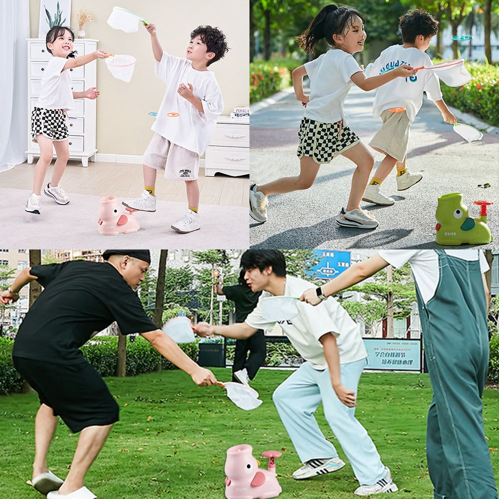 Flying Disc Launcher Toy For Kids Flying Saucer Toy Ouside