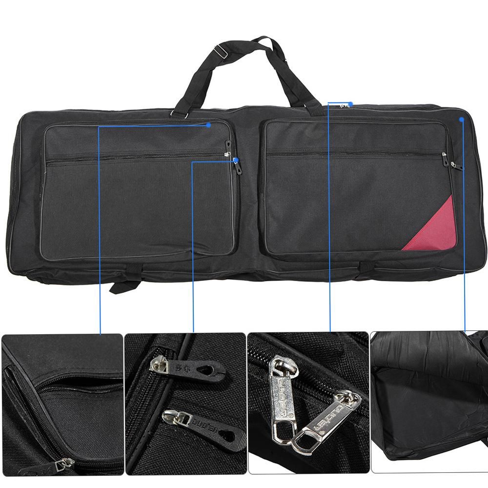 73-Key 76-Key Keyboard Electric Piano Organ Gig Bag Soft Case 46.4"  * 16.5"  Durable 600D Cloth PE Foam Padded Dual Zipper