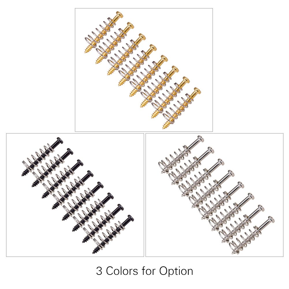 8pcs Metal Electric Guitar Bass Neck Joint Plate Mounting