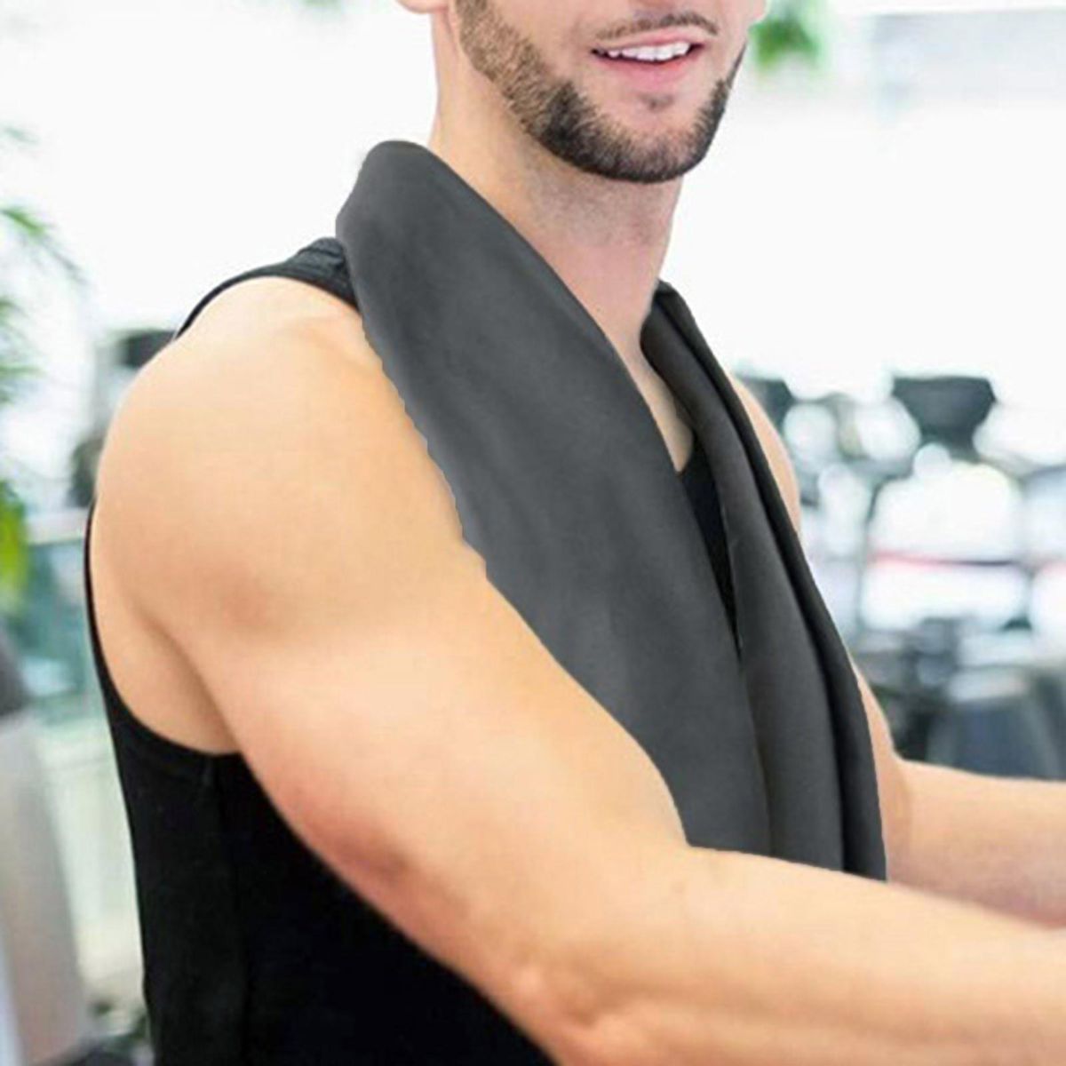 Gym Towel Microfiber Quick-drying Yoga Towel Black
