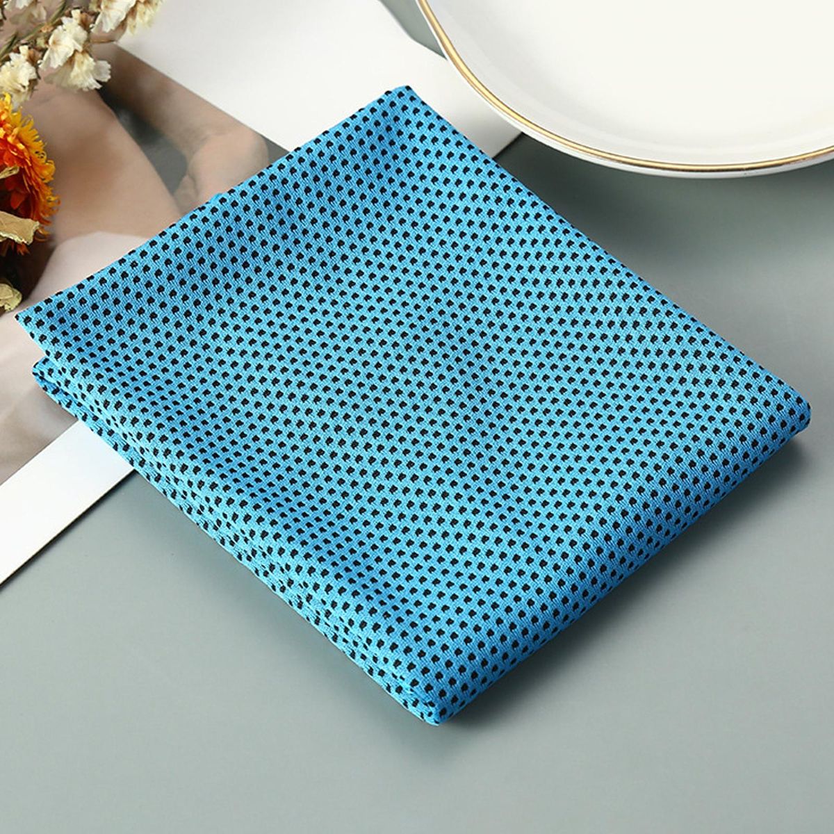 Towel Outdoor Sports Cold Feeling Towel Light Blue