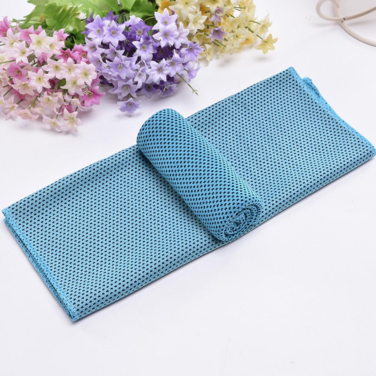 Towel Outdoor Sports Cold Feeling Towel Light Blue