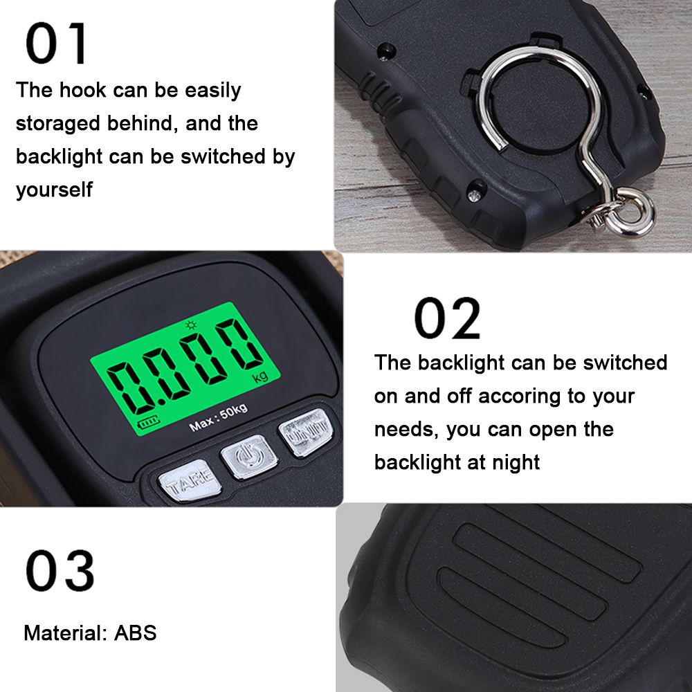 50kg Mini Portable Electronic Scale LED Screen With