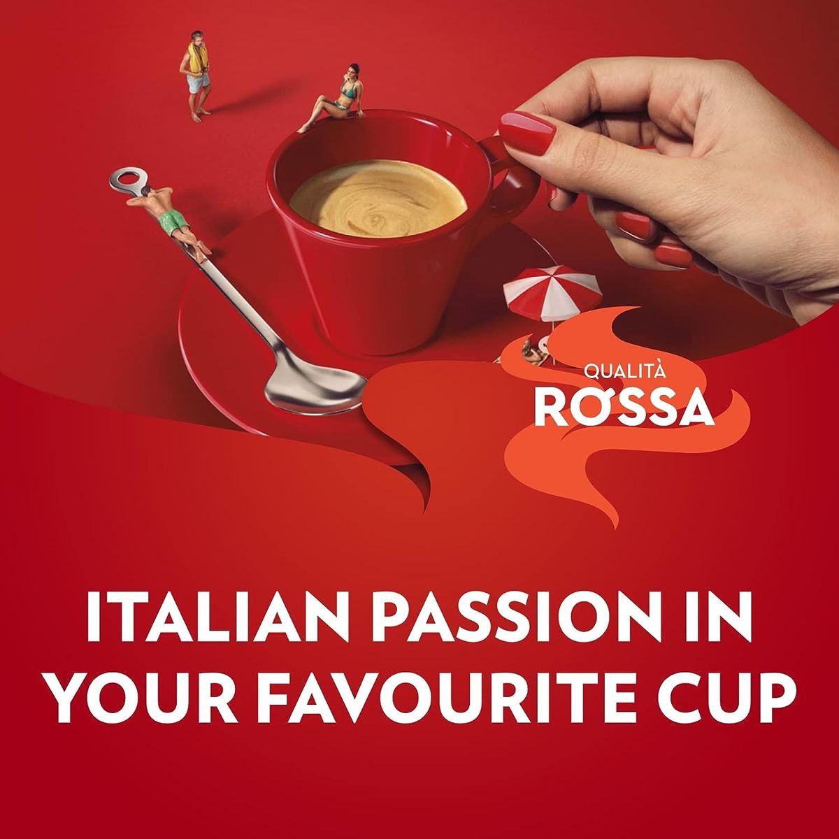 Rossa Espresso Ground Coffee, 12 Packs Of 250g