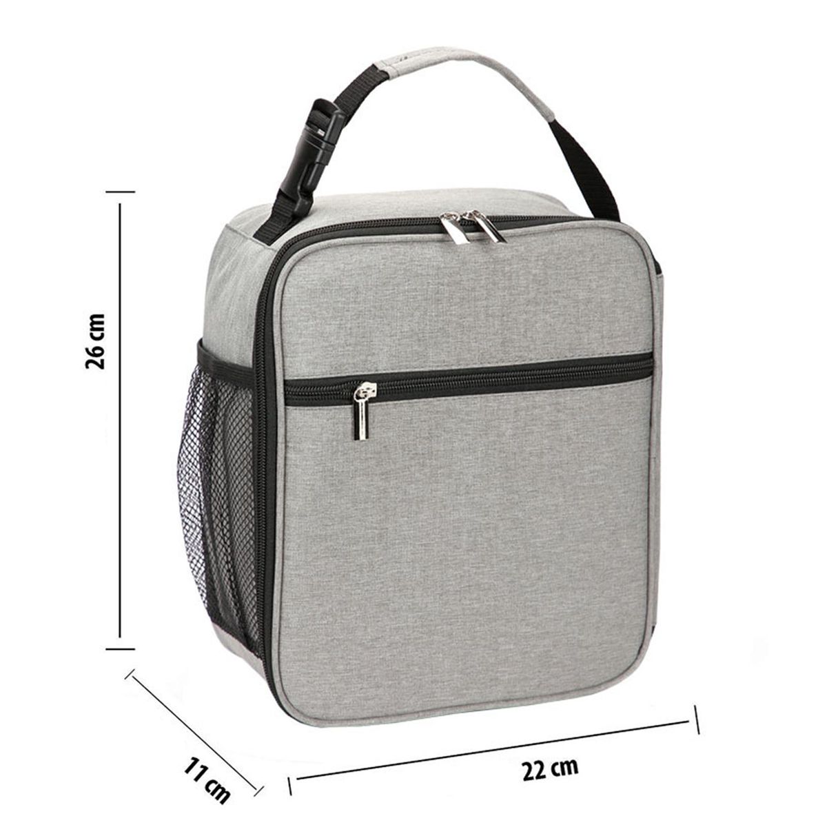 Insulation Bags Practical Multicolor Insulated Bag Grey & White