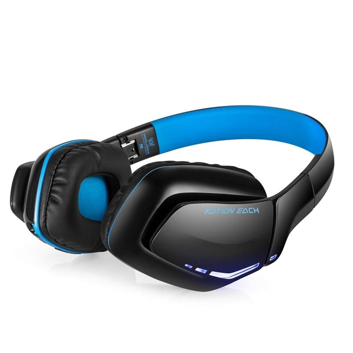 KOTION EACH B3506 Wired Wireless Bluetooth 4.1 Professional Gaming Headphones BLUE AND WHITE BDZ